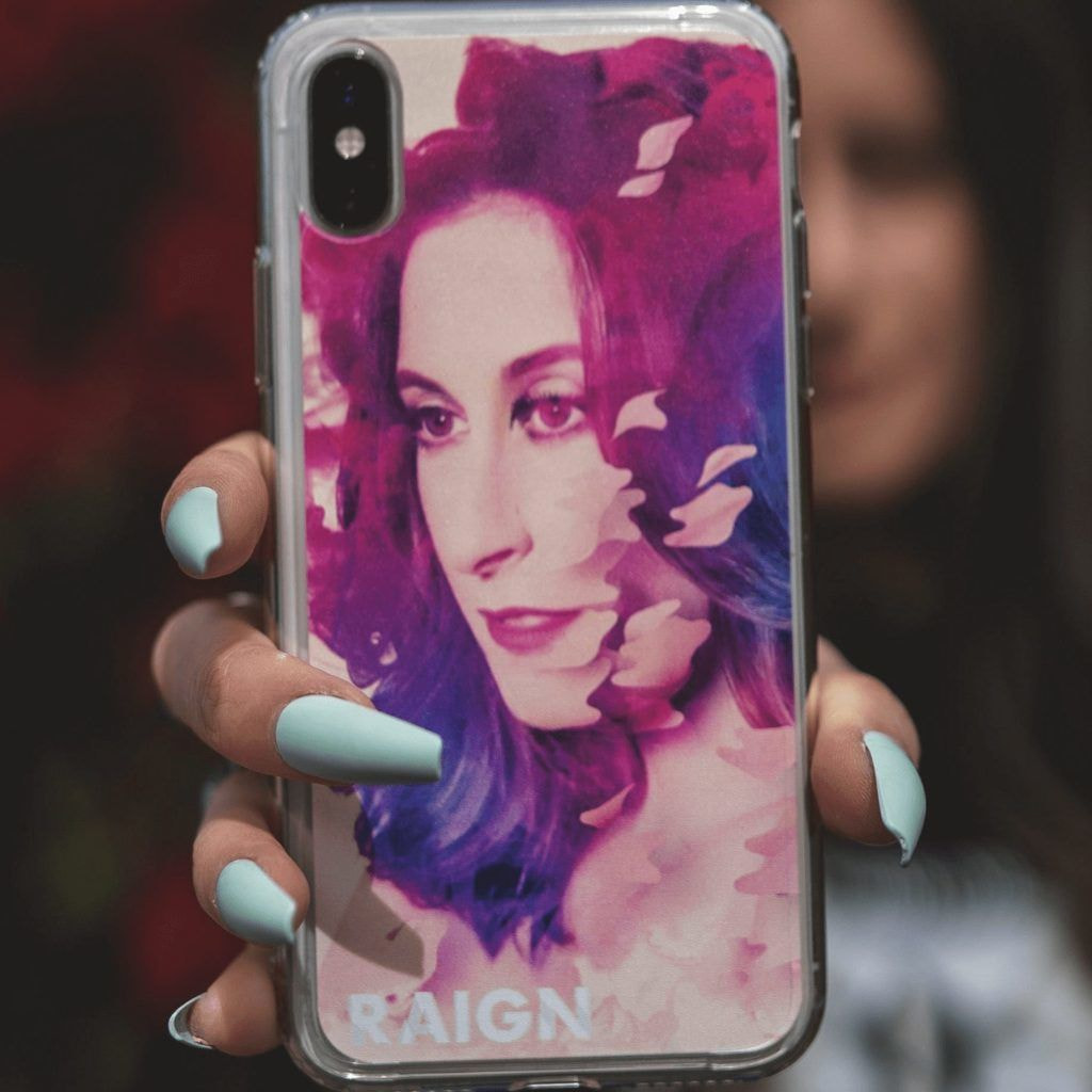 Pink and purple phone case merch